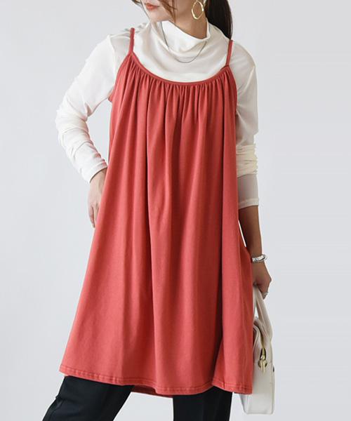 and it_（アンドイット） キャミソールワンピース レディース 春 夏 膝