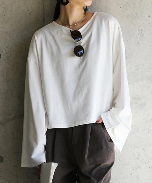 and it_（アンドイット） カットソー レディース 長袖 tシャツ ロンt