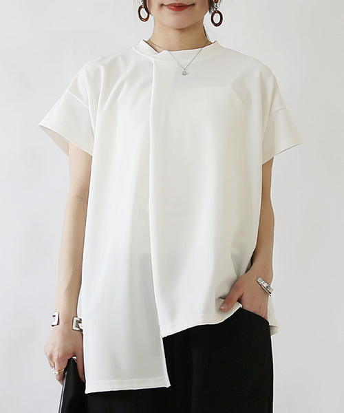 and it_（アンドイット） 爆買 カットソー レディース 半袖 tシャツ 白