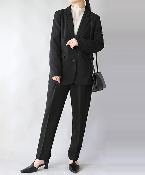 爆買 セレモニースーツ レディース セットアップ 2点 コーデセット ママ 入学式 卒業 入園 卒園 ジャケット 羽織 トップス パンツ ボトムス おしゃれ | and it_ | 01