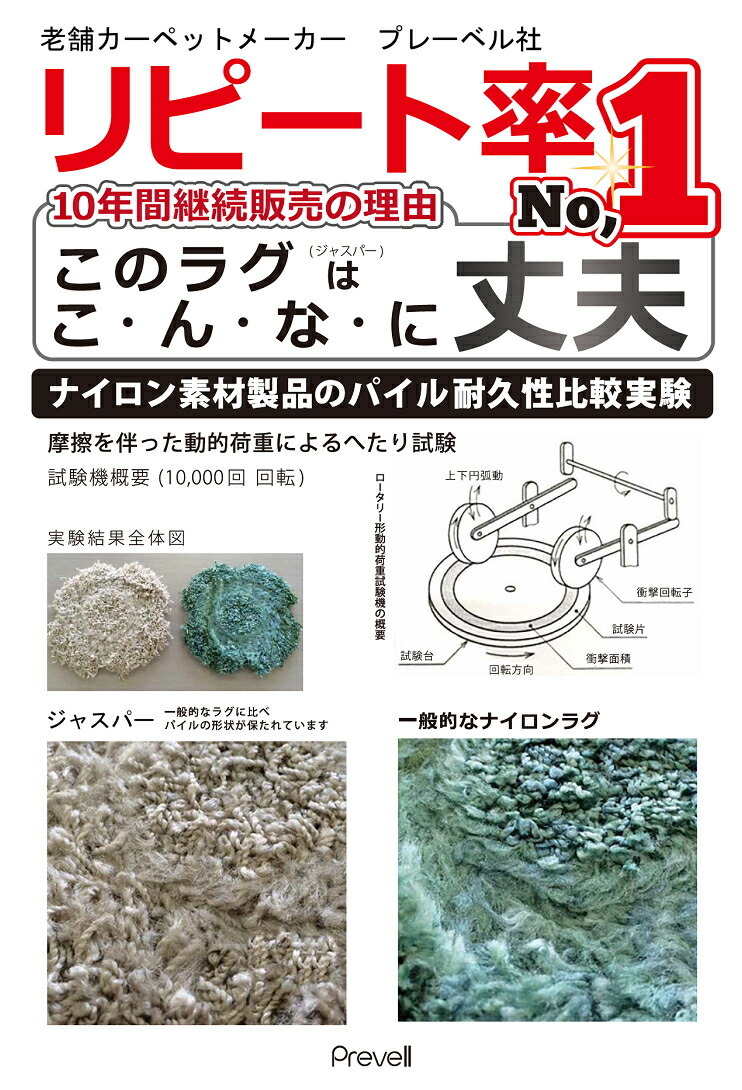 ラグマット ラグ ジャスパー 約3畳 190×240cm 抗菌 防ダニ 洗える プレーベル おしゃれ 北欧 シャギーラグ 日本製 秋冬春夏用 P01 | プレーベル | 11