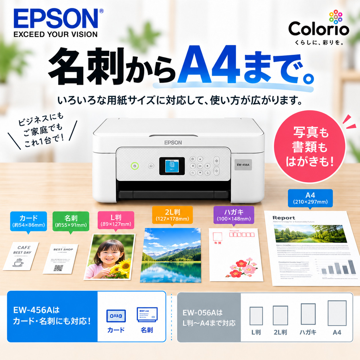 カラリオ EPSON（エプソン） プリンター セットアップインク EW-456A