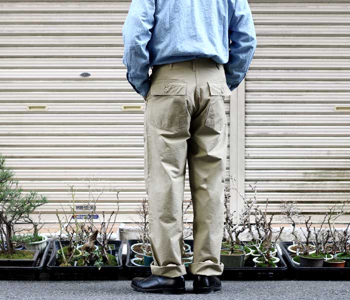美品 orslow リップストップ スリム ベイカー パンツ 2 M ARMY