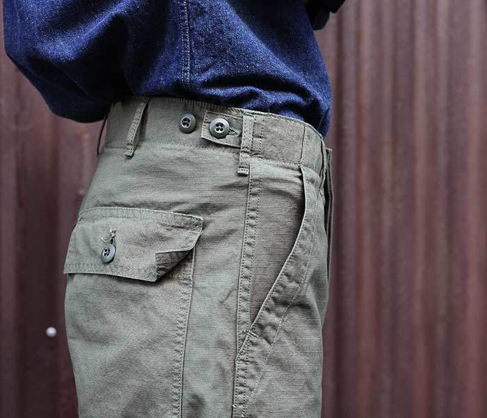 orSlow オアスロウ ファティーグパンツ リップストップ アーミー