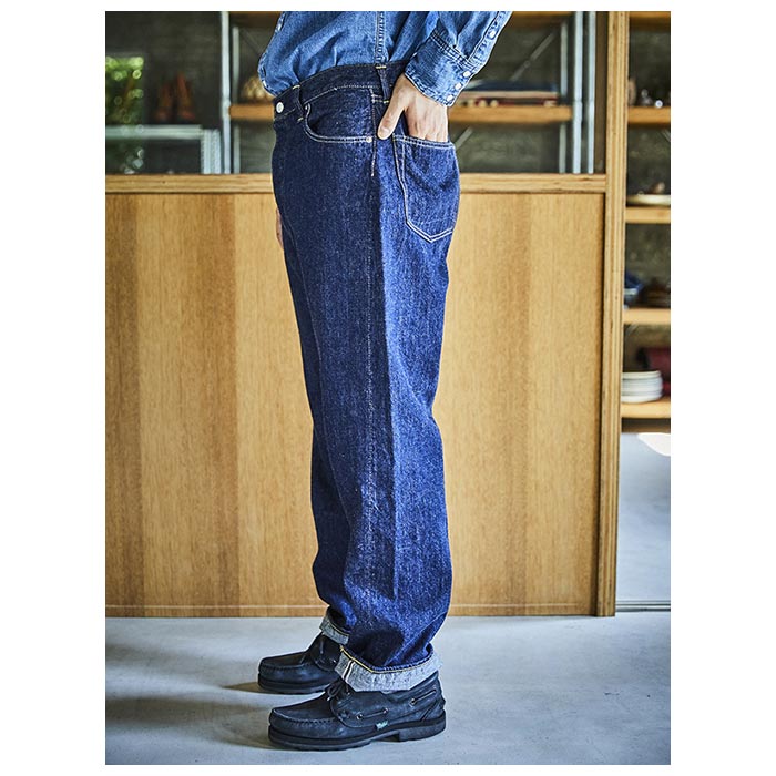 orSlow デニムパンツ ボタンフライ 日本製 Lサイズ orSlow（オアスロウ） 26SS シーズナル グランド ダッド フィット