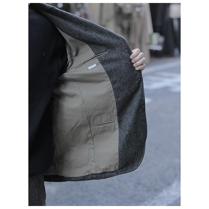 アプレッセ A.PRESSE ツイード テーラード ジャケット Tweed
