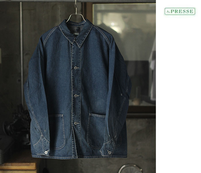 a.presse 23AW デニムカバーオール A.PRESSE - アプレッセ23AW デニムカバーオール Denim Coverall