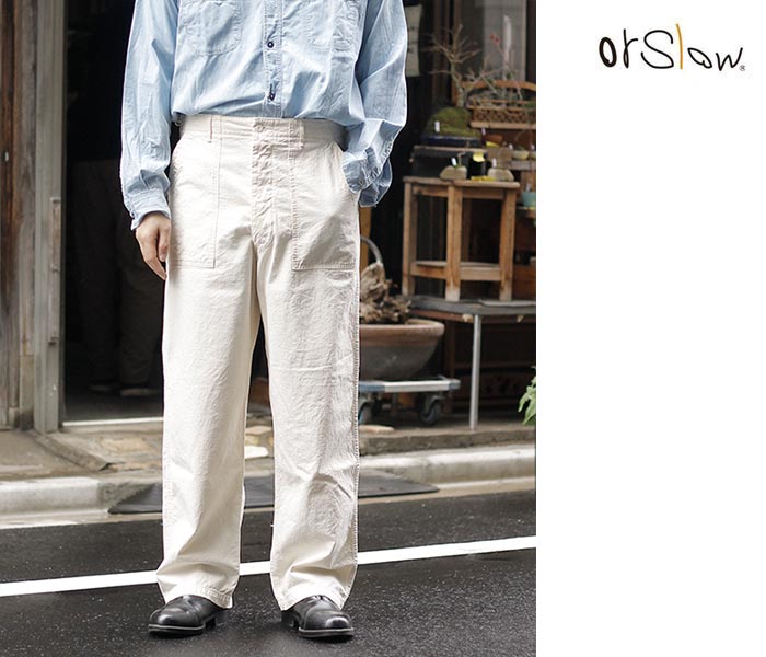 orSlow オアスロウ サマー ファティーグ パンツ エクリュ (01