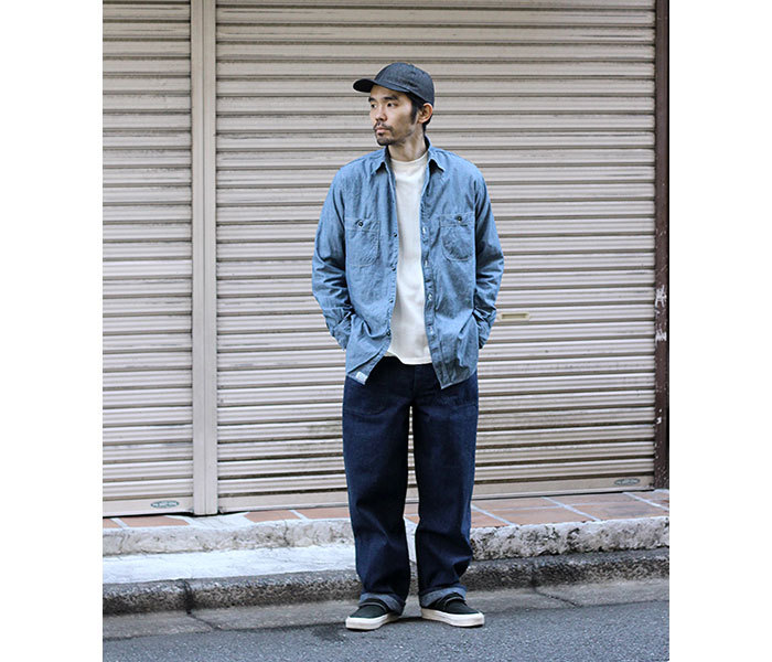 orslow シャンブレーワークシャツ ヴィンテージフィット orSlow オアスロウ シャンブレーワークシャツ ヴィンテージ