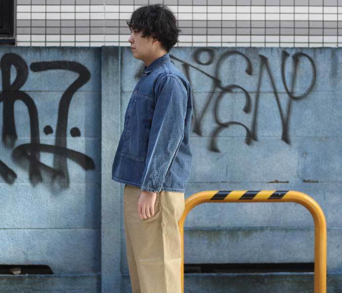 orSlow オアスロウ PW プルオーバー ジャケット デニムユーズド