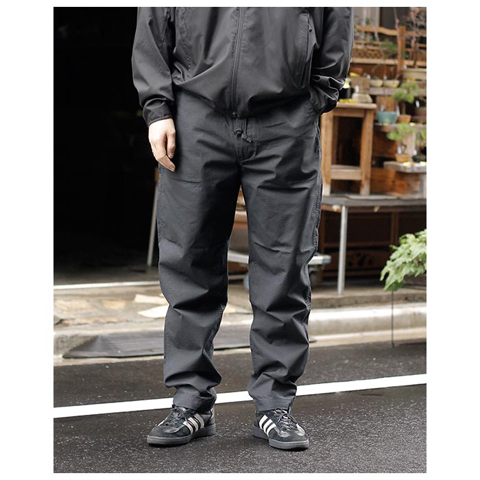 希少　orSlow 黒 ウエストゴム ワークパンツ サイズs　ニューヨーカー orSlow オアスロウ スミブラック リップストップ ニューヨーカー