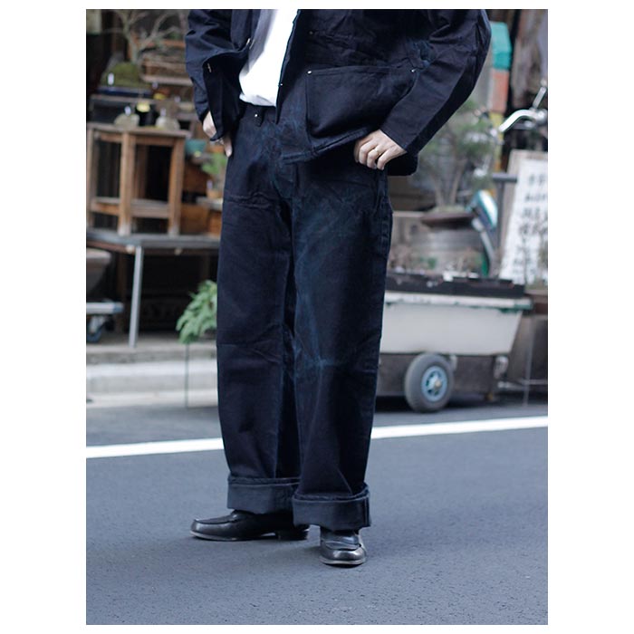 テンダー TENDER Co. ブラックホール染め 極ワイドデニム