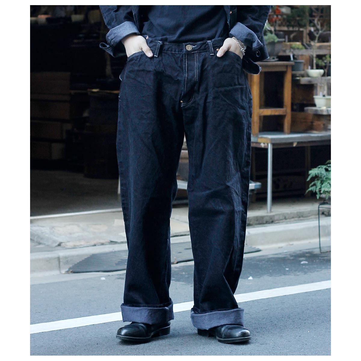 Tender Co. Logwood Denim 極美品 136gy_1.jpg
