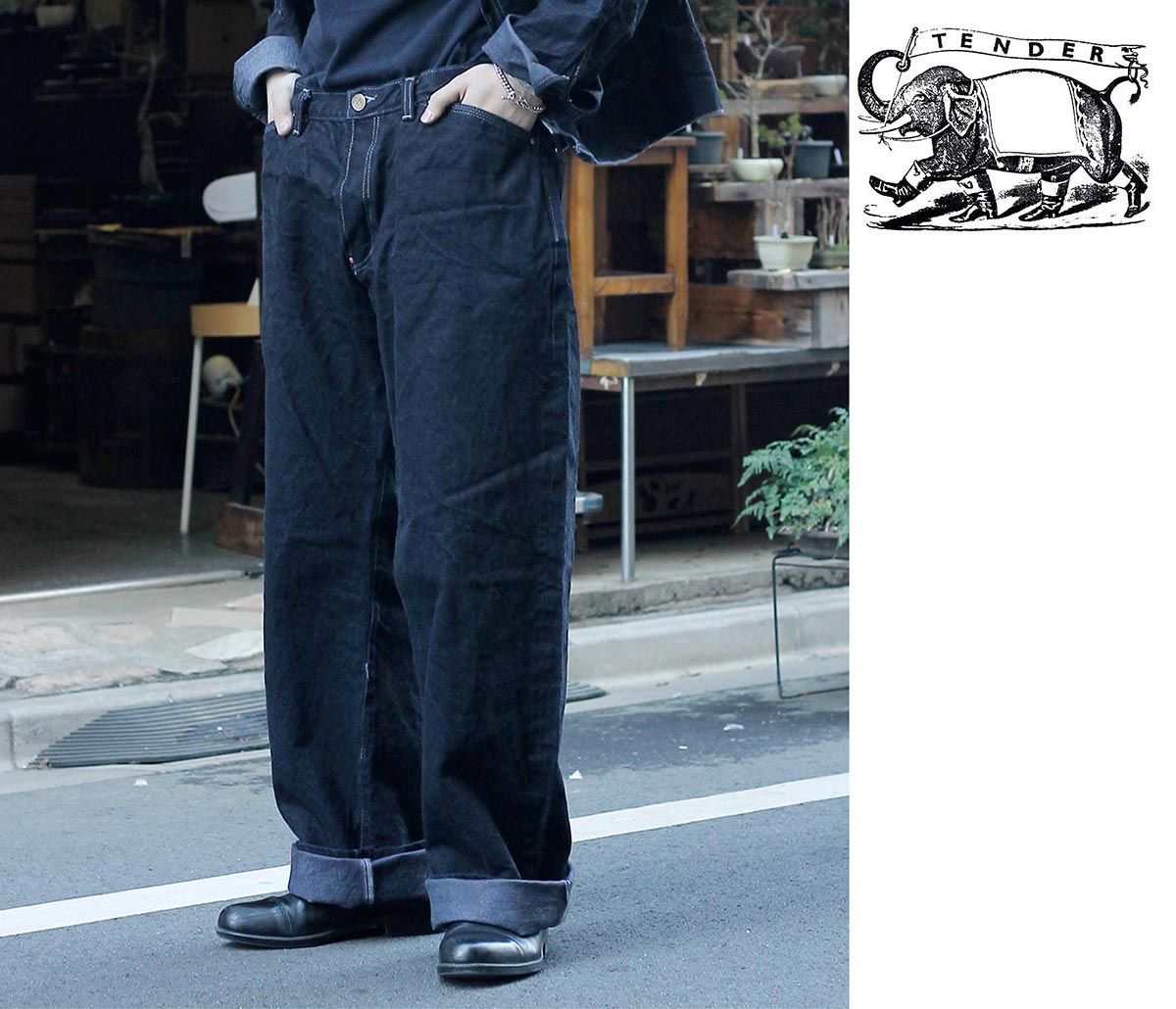 Tender Co. パンツ タイプ128 ログウッド染め Tender Co 132 ログウッド染め : r/rawdenim
