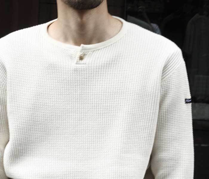 Pherrow's（フェローズ） ロンT ビッグワッフル ヘンリーネック