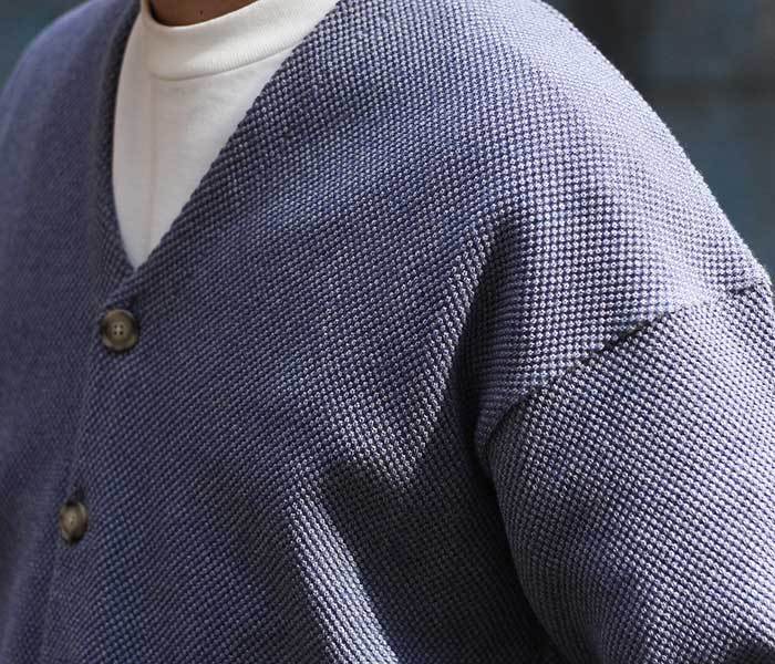 【美品】クレプスキュール　鹿の子ニット　カーディガン　サイズ2 クレプスキュール crepuscule モスステッチ カーディガン 鹿の子