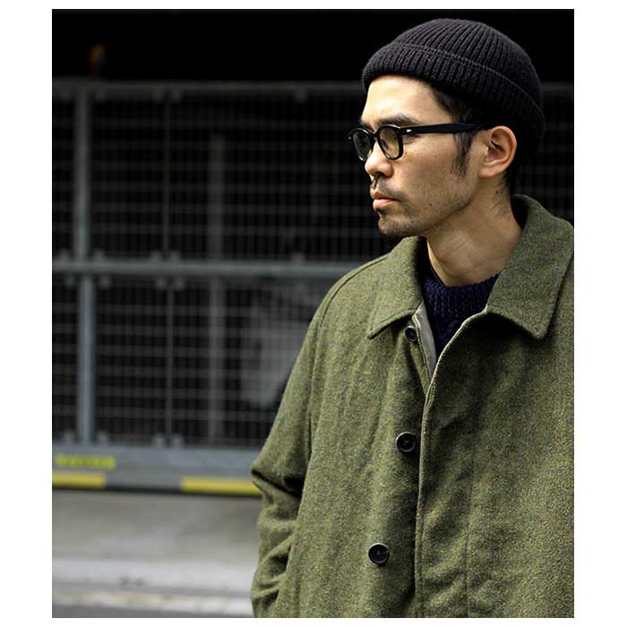 A.PRESSE TweedBalmacaanCoatサイズ1 美品 A.PRESSE Tweed Balmacaan Coat [CHECK] - Fresh Service