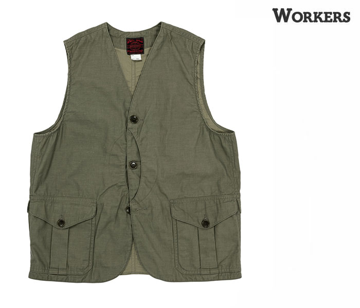 ワーカーズ WORKERS バックサテン クルーザー ベスト (2308-CR-VEST-ST