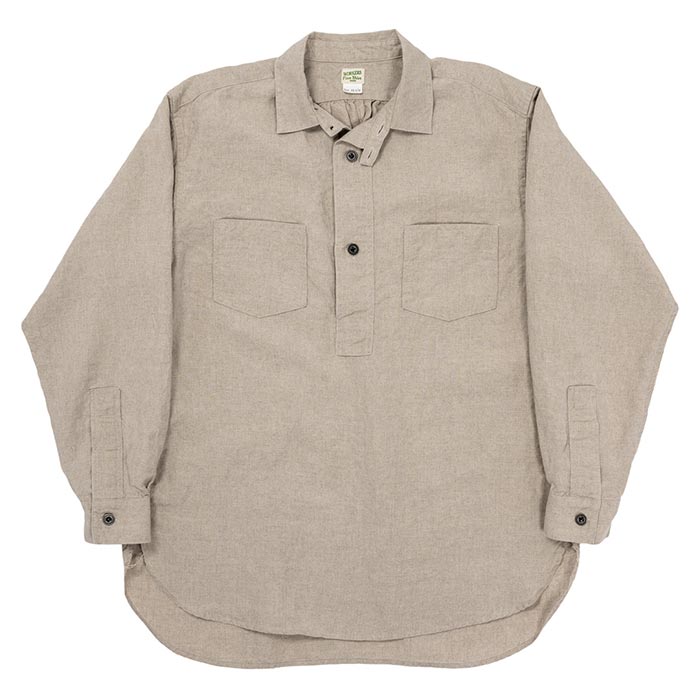 フォグリネンワーク　リネン　バンドカラー　プルオーバー　長袖シャツ フォグリネンワーク fog linen work リネンバンドカラープル