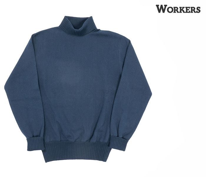 ワーカーズ WORKERS タートルネック コットン セーター (2310