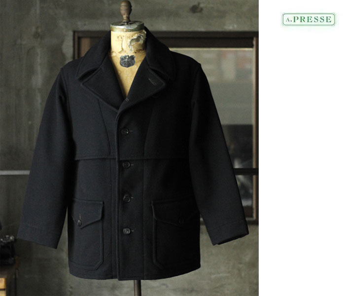 A.PRESSE Pea Coat [NAVY] - Fresh Service NECESSARY or