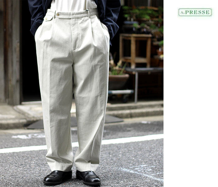 アプレッセ A.PRESSE タイプ2 チノ トラウザーズ Type.2 Chino Trousers (23AAP-04-15H)