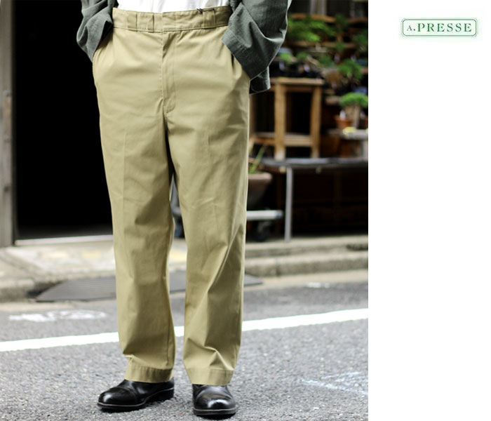 アプレッセ A.PRESSE ワーク チノトラウザーズ Work Chino Trousers (23AAP-04-22M)