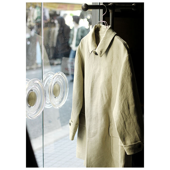 アプレッセ A.PRESSE リネン ハーフコート Linen Half Coat
