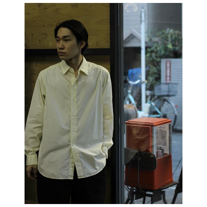 アプレッセ A.PRESSE プレーン レギュラーカラー シャツ ALUMO Broad