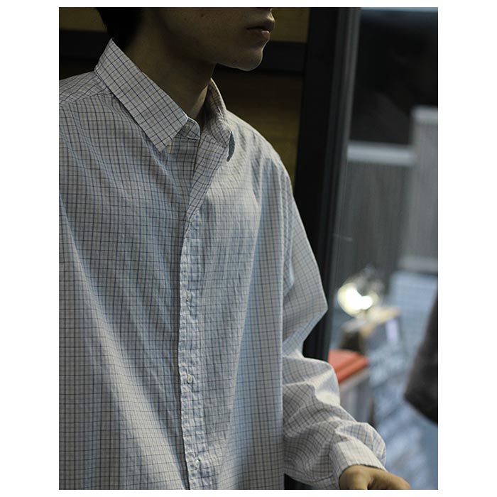 a.presse check shirt チェックシャツ アプレッセ A.PRESSE チェック レギュラーカラー シャツ ALUMO