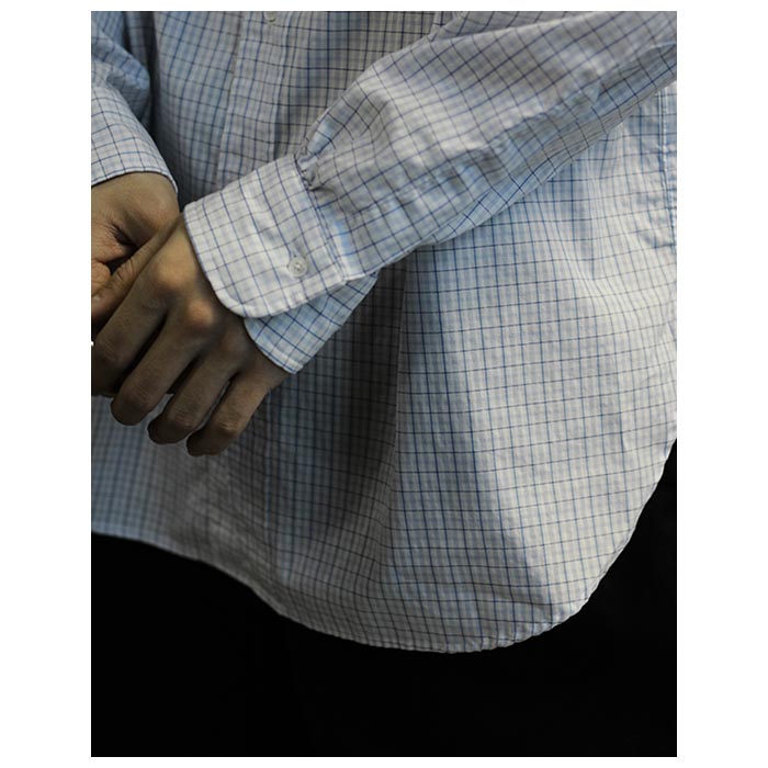 a.presse check shirt チェックシャツ A.PRESSE / Pullover Granpa Shirts (Brown) | twelve