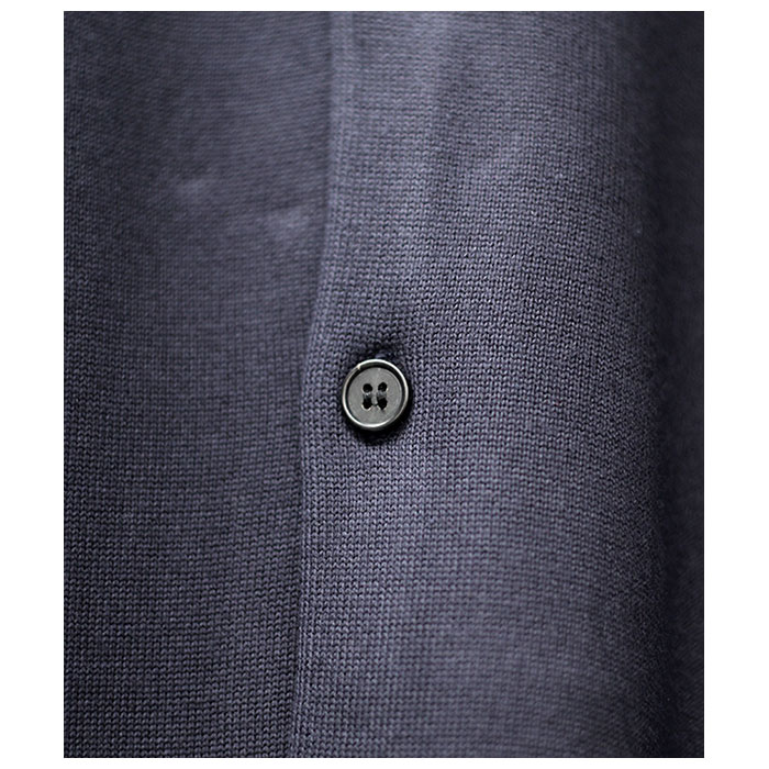 アプレッセ A.PRESSE コットン ニット ポロカーディガン Cotton アプレッセ A.PRESSE コットン ニット ポロカーディガン Cotton