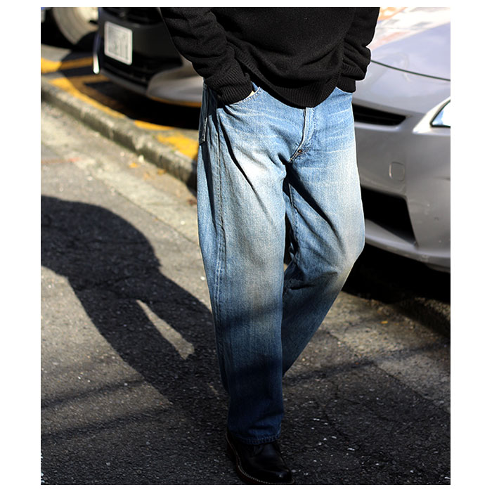 A.PRESSE ウォッシュドデニムパンツ 38 A.PRESSE No.22 Washed Wide Denim Pants アプレッセ ウォッシュ