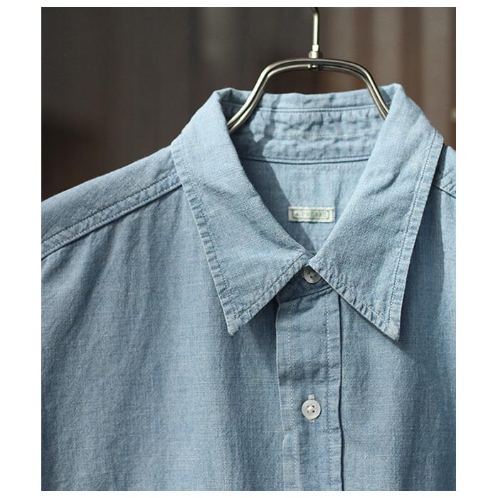 A.PRESSE アプレッセ23SSシャツ Rigid Chambray Shirtスタイル