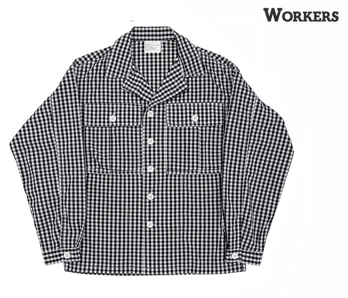 ワーカーズ WORKERS M43 シャツジャケット ブラックギンガム