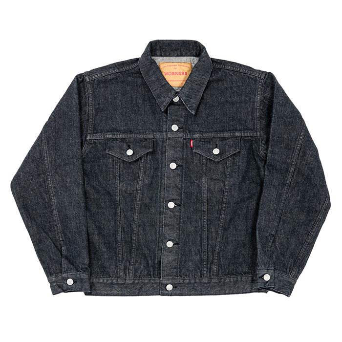 ワーカーズ WORKERS 3rdブラックデニムジャケット 1stシルエット