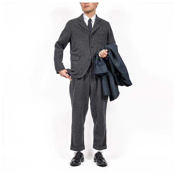 ワーカーズ workers k&th ウール ラウンジジャケット カバーオール 予約商品(お届け予定 1月頃以降) ワーカーズ WORKERS カバート