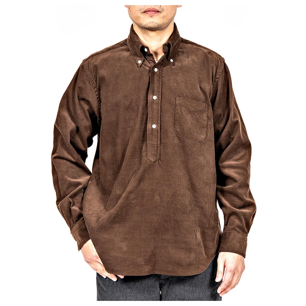 ワーカーズ WORKERS プルオーバーボタンダウンシャツ コーデュロイ