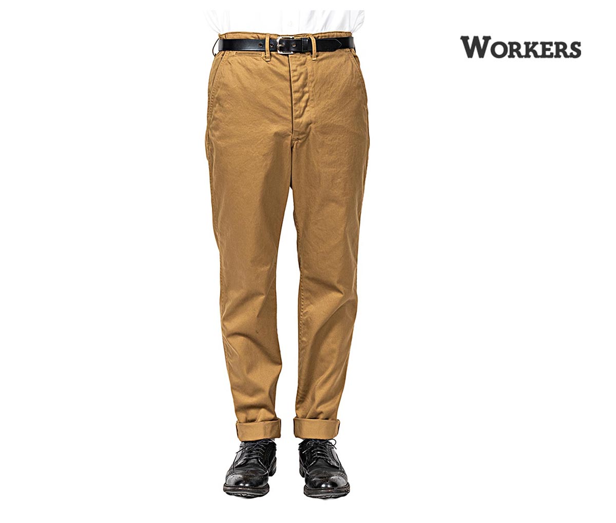 新品　WORKERS オフィストラウザー　ライトブラウコーディロイ　34 2601_oftrslim_trk1.jpg