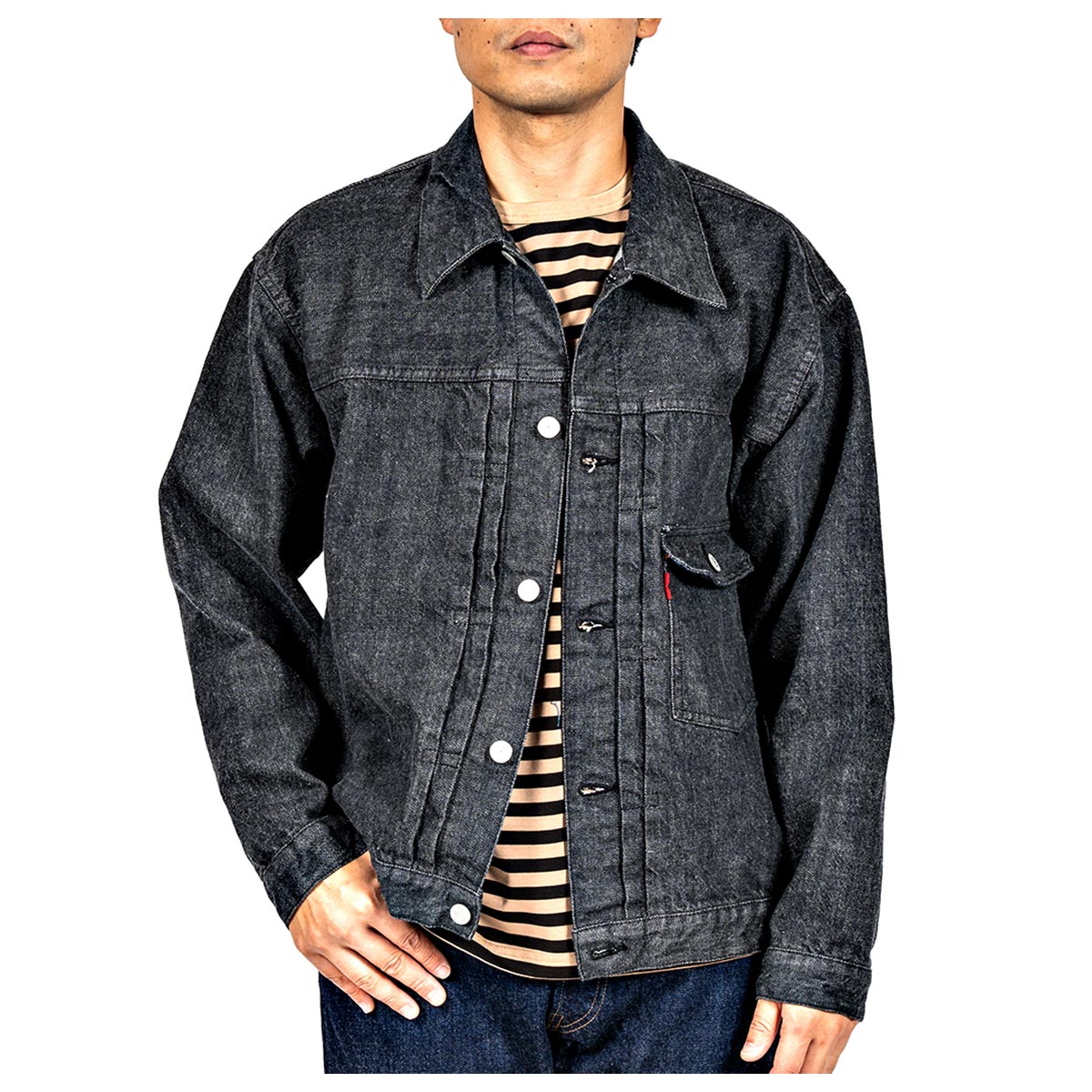 stein ブラックデニムジャケット 予約商品(お届け予定 2月頃以降) ワーカーズ WORKERS Tバック 1st