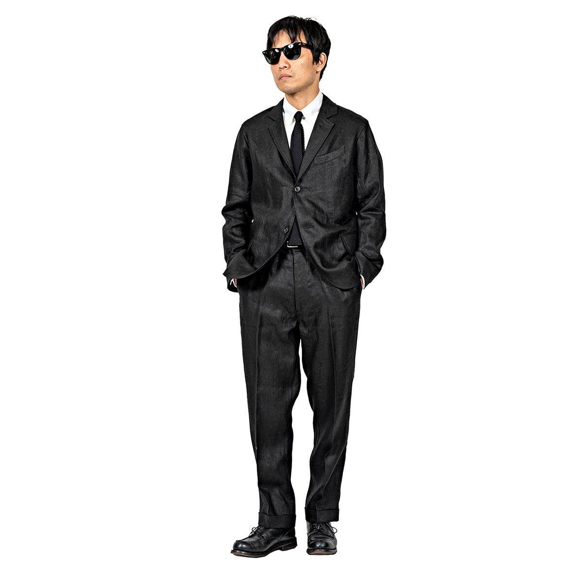 ワーカーズ WORKERS フレンチ リネン ブラック ムーングロー ブレザー