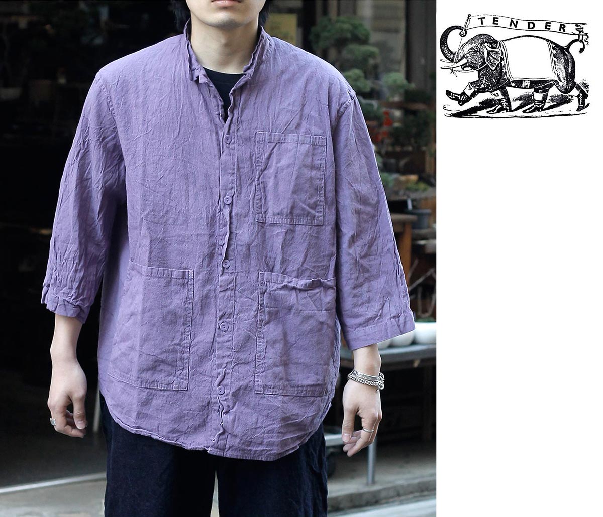 テンダー TENDER Co. アメリカ製 コットン パジャマ スリー クォーター
