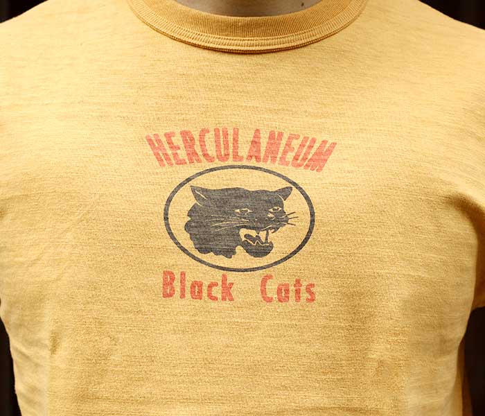 ウエアハウス Ｔシャツ XL black cats WAREHOUSE ネコポス送料200円 ウエアハウス 4601 BLACK CATS T