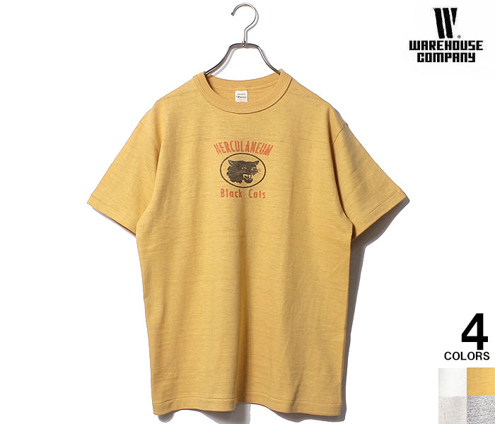 WAREHOUSE ネコポス送料200円 ウエアハウス 4601 BLACK CATS T