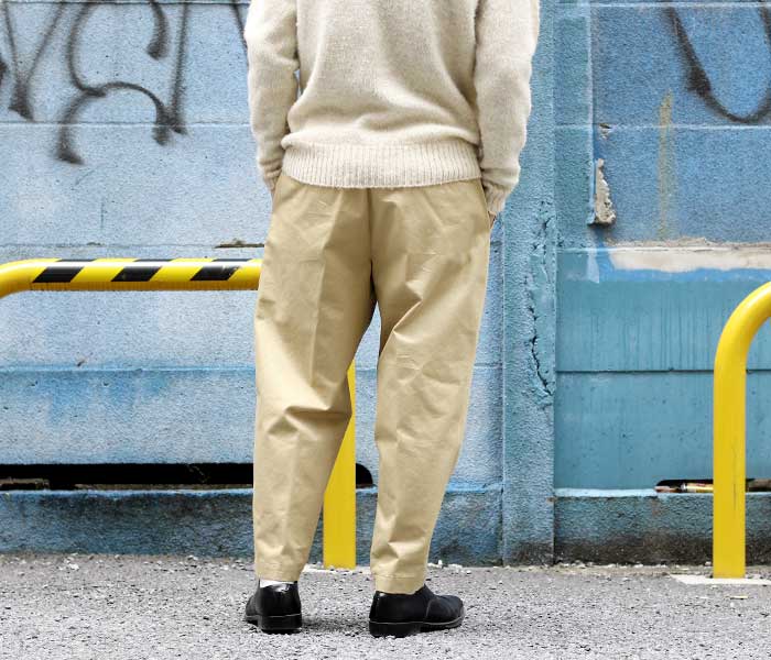 SCYE BASICS サイベーシックス サンホアキンチノ ドローストリング テーパード パンツ チノパン Chino Drawstring  Trousers (5122-83508)