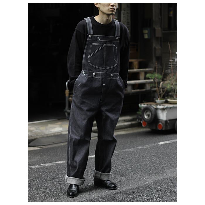 Scye（サイ） SCYE BASICS サイベーシックス Lightweight Denim Bib