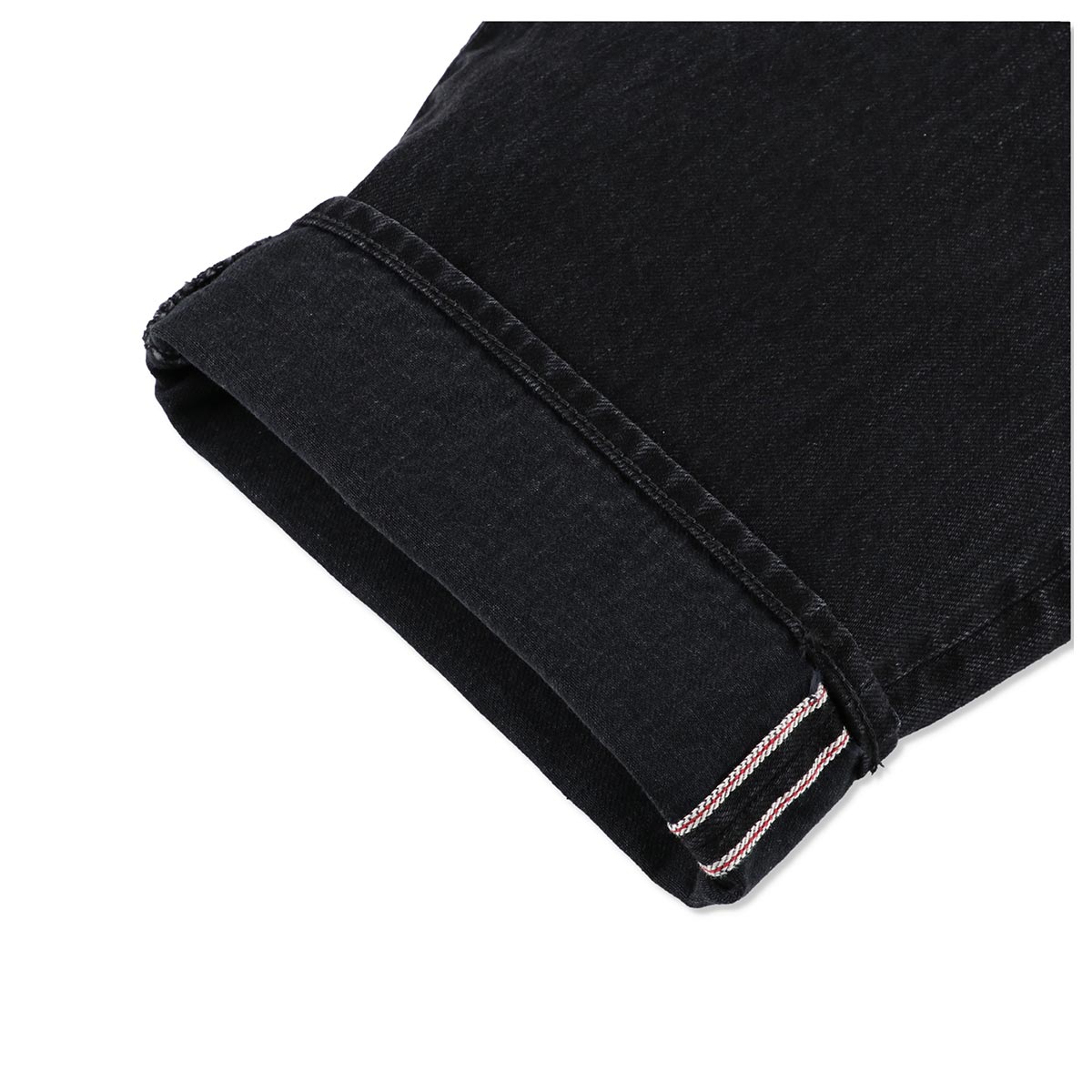 Scye（サイ） セルヴィッチ ブラック デニム バギージーンズ Selvage