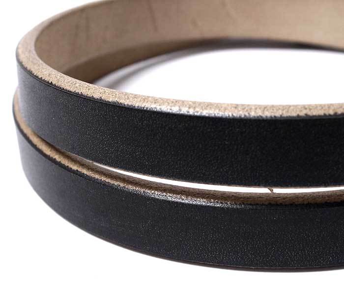 インテリム INTERIM 20mm ブラック/シルバー オークバークレザー