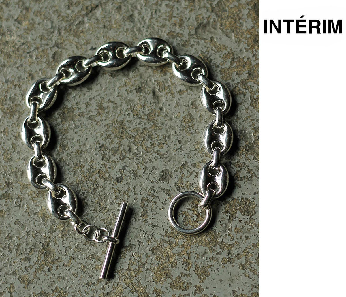 インテリム INTERIM マリーナ チェーン Tバー ブレスレット イタリアン