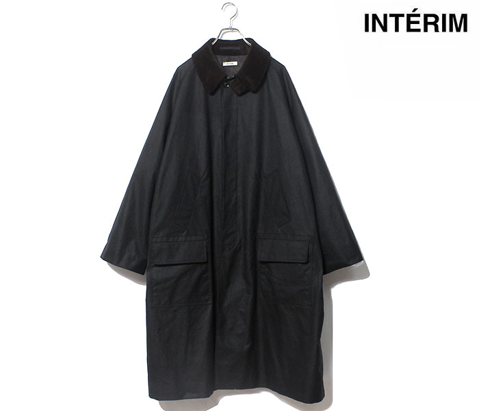 インテリム INTERIM ハイパービック オイルド クロス シングルラグラン 4ポケット コート HYPER BIG OILED CLOTH 4PK  FLAP COAT (IT22A019)